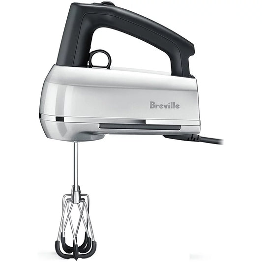 Breville BHM800SIL Handy Mix Scraper 9-Speed Hand Mixer, Silver