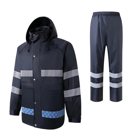 ammoon Versatile Waterproof Rain Gear for Men Reflective Safety Raincoat Jacket, Perfect for Fishing and Backpacking
