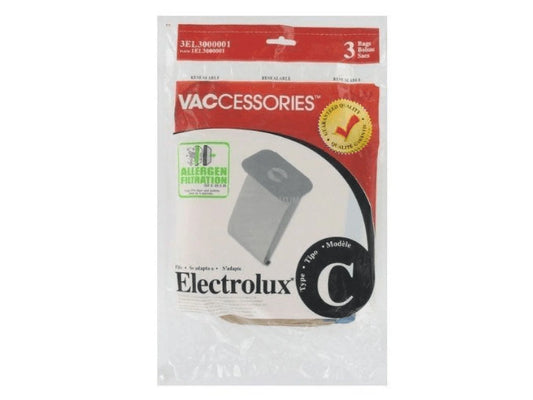 Electrolux Aerus Style C Canister Micro Allergen Vacuum Cleaner Bags 3EL3000001 [45 Bags]
