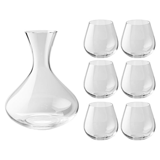 ZWILLING Prédicat 7-Piece Stemless Crystal Wine and Decanter Set: A Sophisticated Addition to Your Wine Collection