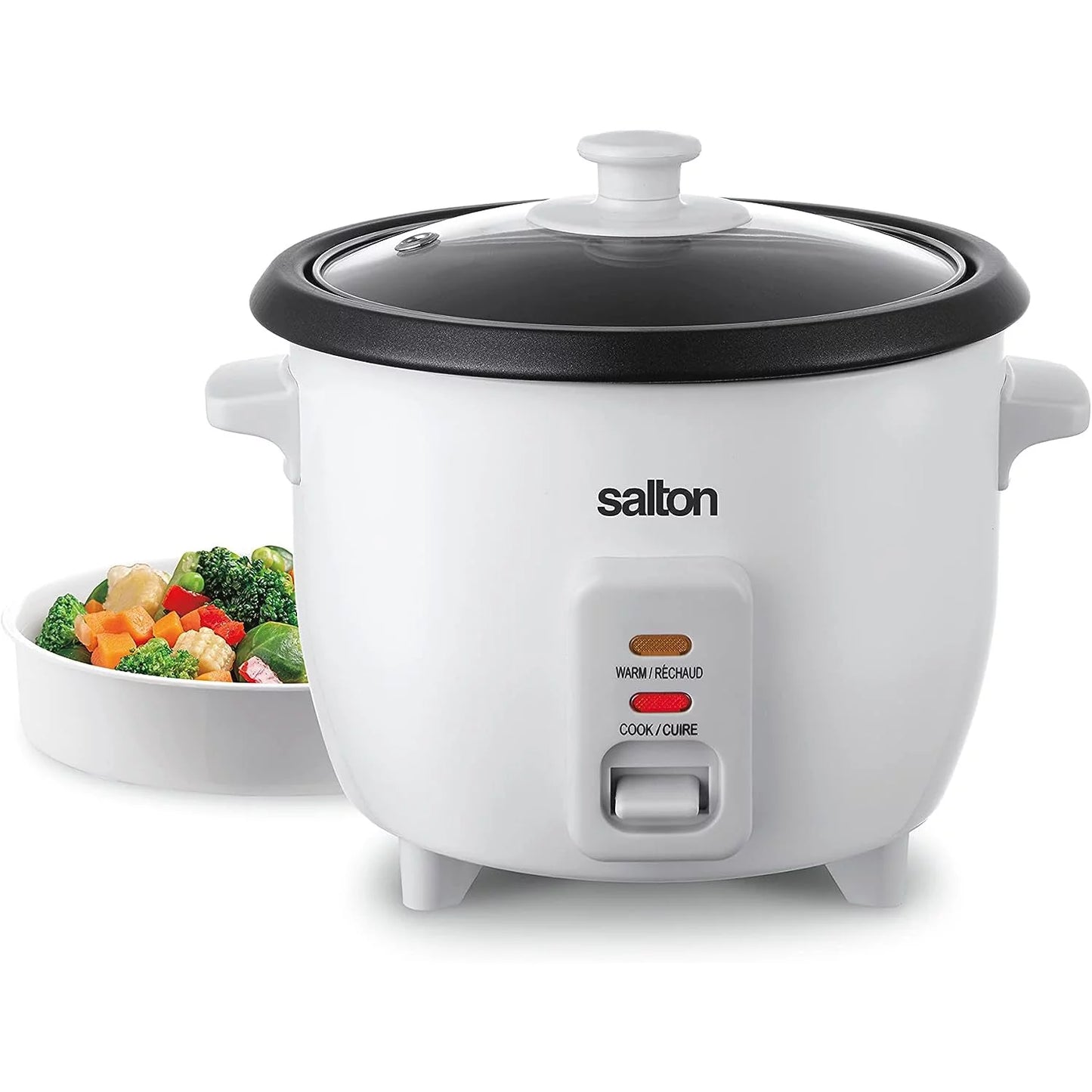 Salton Automatic 6-Cup Rice Cooker - White