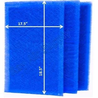 RayAir Supply 20x20 Perfect Air Plus Air Cleaner Replacement Filter Pads 20x20 Refills (3 Pack)
