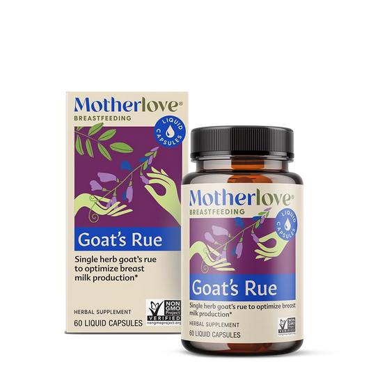 Motherlove Goat's Rue, Single-Herb Lactation Supplement, 60 Liquid Caps