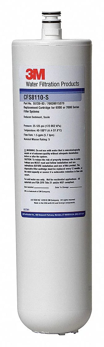 3m Aqua-Pure Quick Connect Filter,5 micron,1.5 gpm 5572003