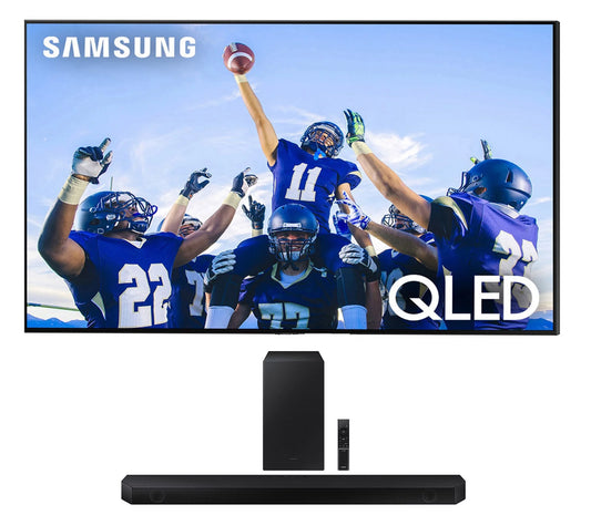 Samsung QN65Q80CAFXZA 65 4K QLED Direct Full Array with Dolby Smart TV with a Samsung HW-Q60B 3.1ch Soundbar and Subwoofer with DTX Virtual:X (2023)