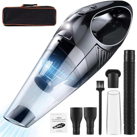 Dazzduo Vacuum cleaner, Vacuum Wet Powerful Cordless , and Brush ERYUE HUI Long Car with 8 Rechargeable Short Hair Portable Nozzles Light 8 KPa Pet Home Reable for Handheld Dirt Dry LED Carpet Cleaner