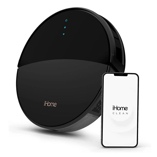 Restored iHome iHRV1-BLK AutoVac Eclipse Robot Self Charging Vacuum Cleaner, Black (Refurbished)