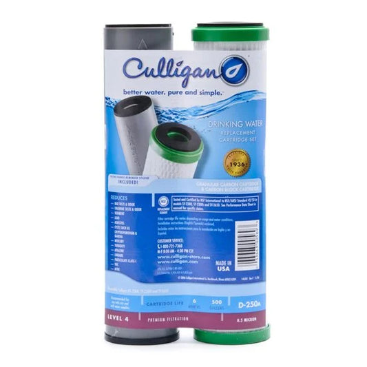 Package Of 2 Culligan D-250A Under Sink Water Filter Set