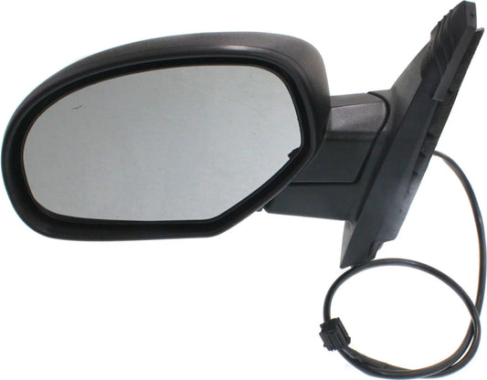 Mirror Compatible With 2007-2014 Chevrolet Tahoe 2007-2013 GMC Sierra 1500 Left Driver Side Heated Textured Black Kool-Vue