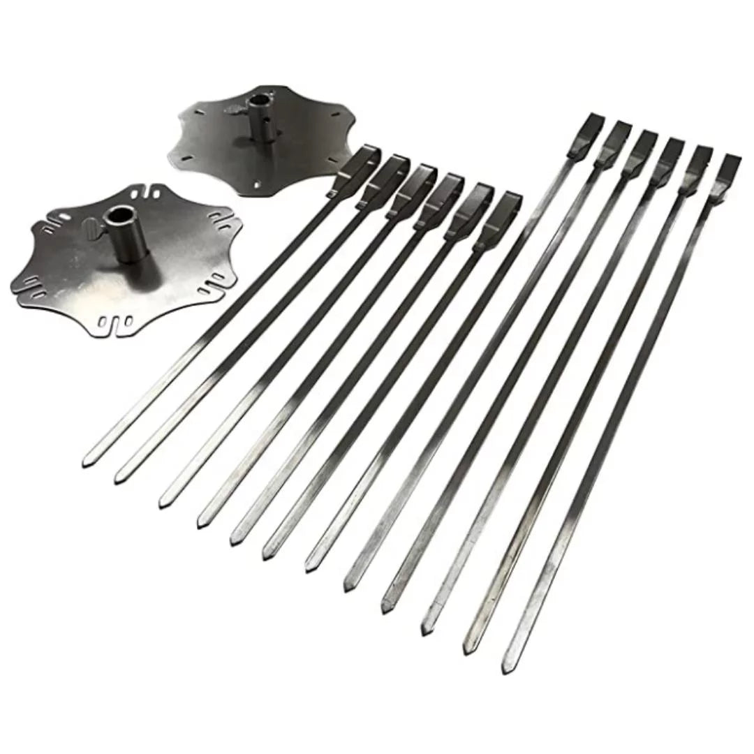 Lifespace Rotisserie Grill Skewer Set