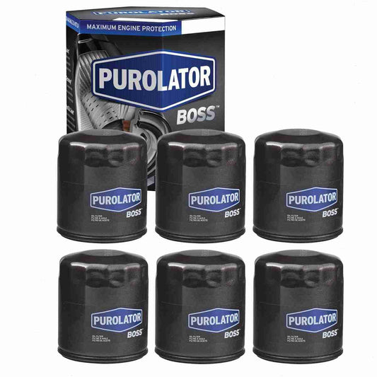 6 pc Purolator BOSS PBL10241 Engine Oil Filters for Oil Change Lubricant Filters Fits select: 2003-2018 FORD FOCUS, 2005-2023 FORD ESCAPE