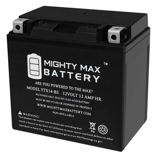 YTX14-BS Battery Replacement for Yuasa YUAM3RH4S