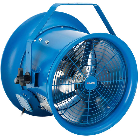 Global Industrial 14 High Velocity Dock Fan w/ Yoke Mount, 6800 CFM, 115/240V