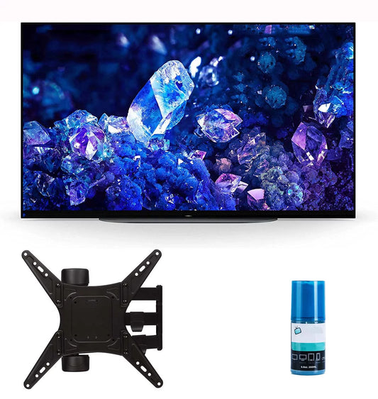 Sony XR42A90K 42-inch 4K Bravia XR OLED HDR Smart TV with Walts TV Full Motion Mount for 32-65 Compatible TVs and Walts Screen Cleaner Kit (2022)