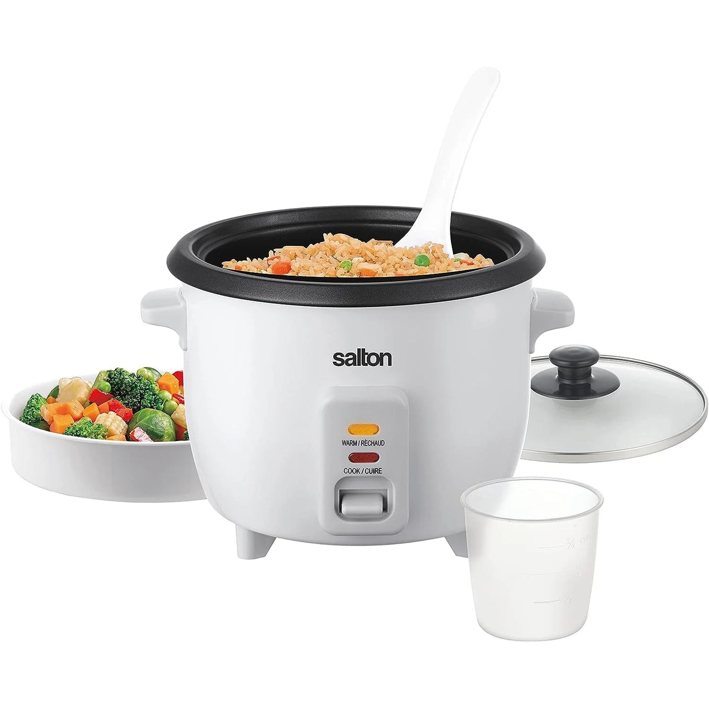 Salton Automatic 6-Cup Rice Cooker - White