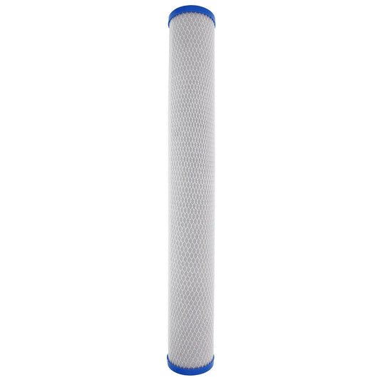 Tier1 1 Micron 20 Inch x 2.5 Inch | Carbon and Polyphosphate Whole House Water Softening Filter Replacement Cartridge, Home Water Filter