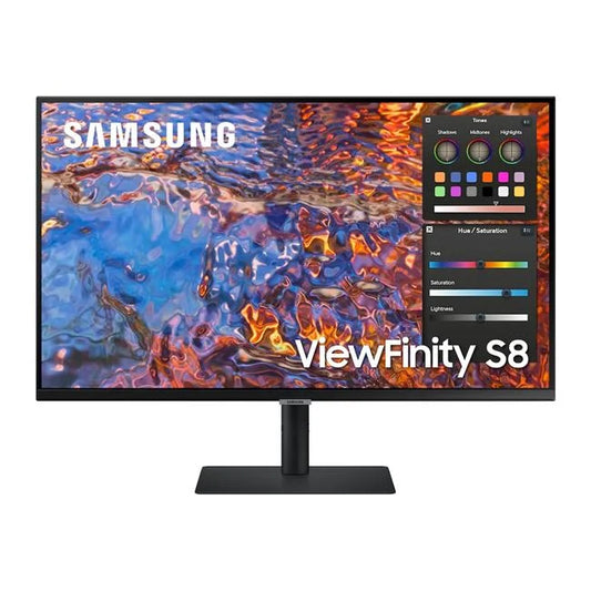 32 in. 4K UHD 3840 x 2160 Tilt Stand IPS Panel USB-C, HDMI & DP Cable - Black