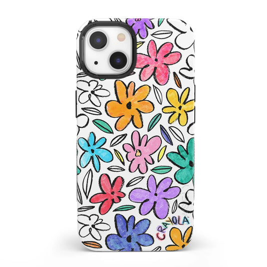 Casely iPhone 14 Case | Compatible with MagSafe | Crayola | Outside The Lines | Crayola Marker Phone Case