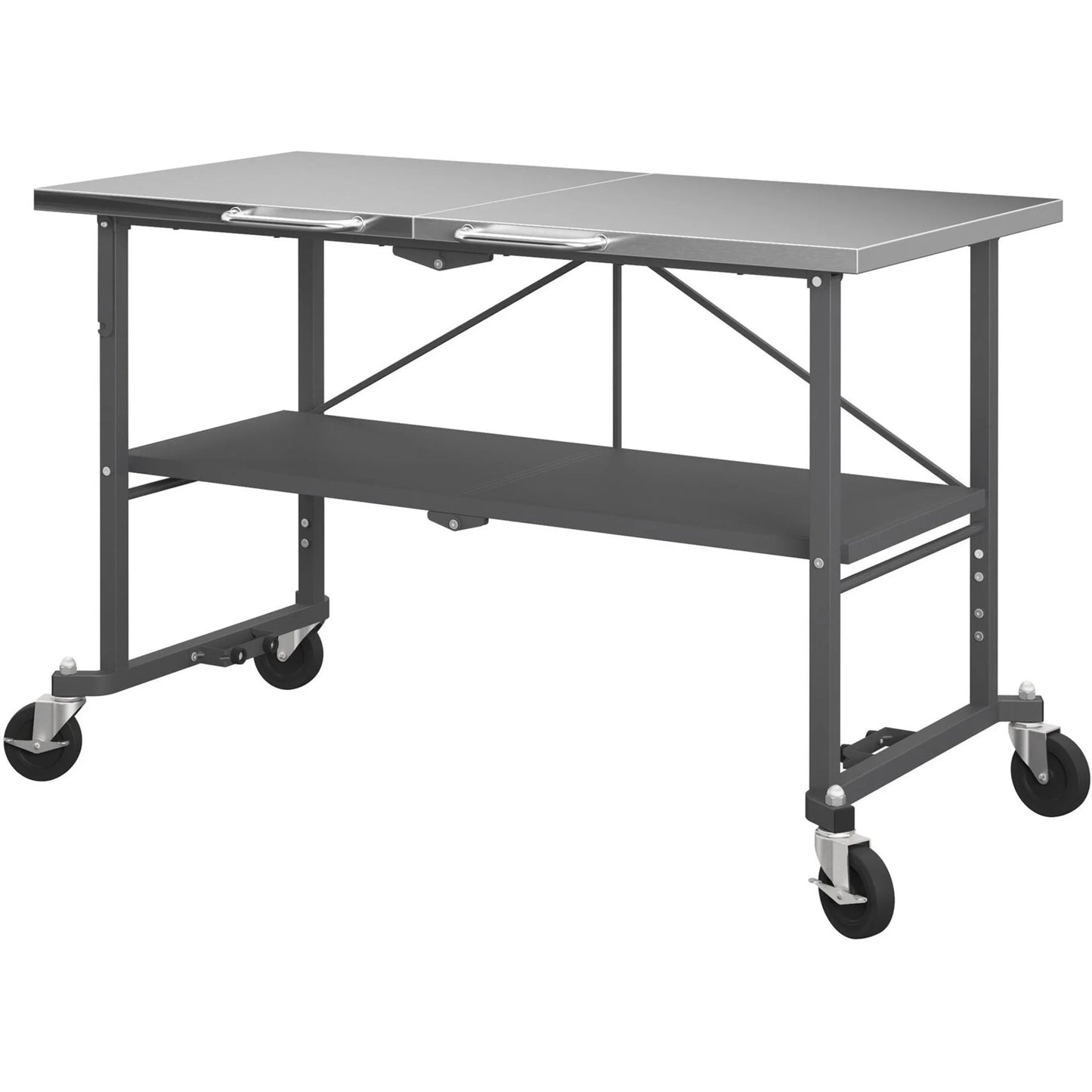 Novogratz BBQ Food Prep Station, Charcoal Gray