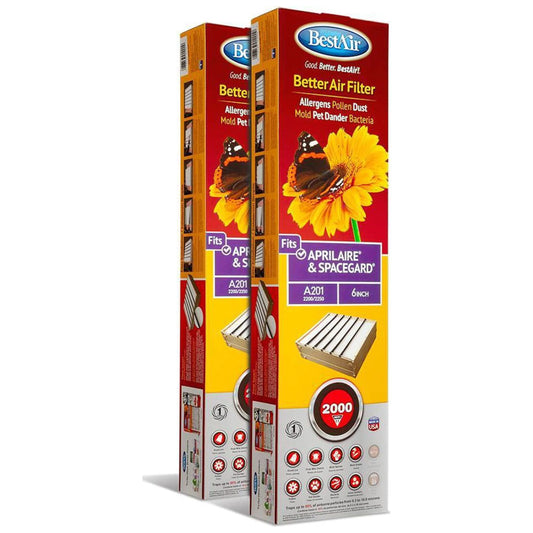 2pk Space Gard 6 in Replacement Air Furnace Filter Merv 11