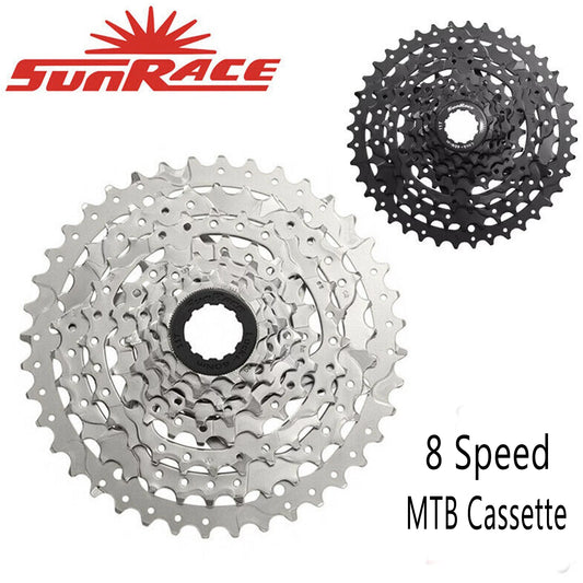 Sunrace CSM680 8 Speed Mountain Bike Cassette, 11-40T Cogs, with Wide Ratio Bicycle MTB Freewheel Sprocket, fit Shimano/SRAM/FSA/KMC XC AM DH MTB 8S Chains