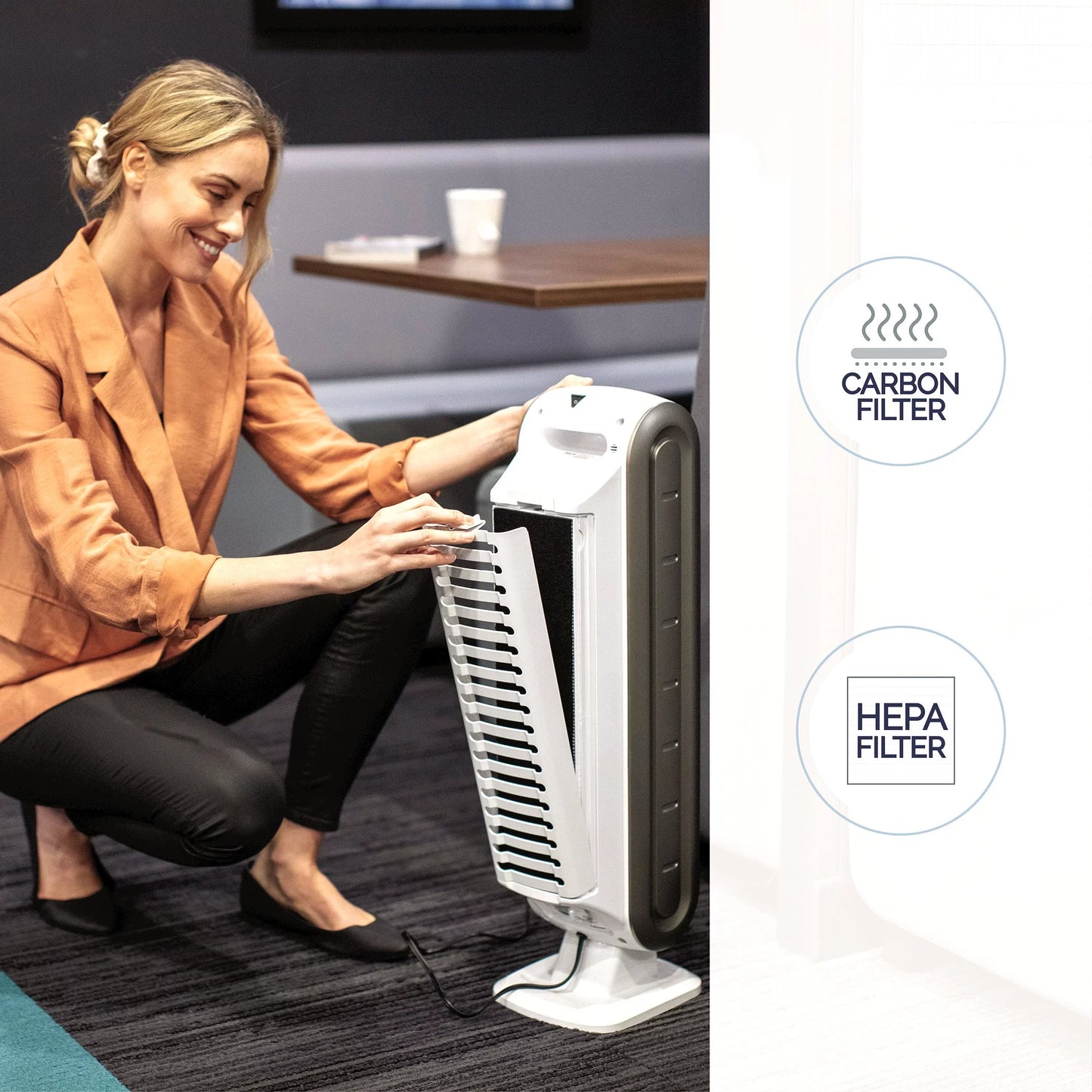 Fellowes AeraMax DX5 - Small Room Air Purifier - White