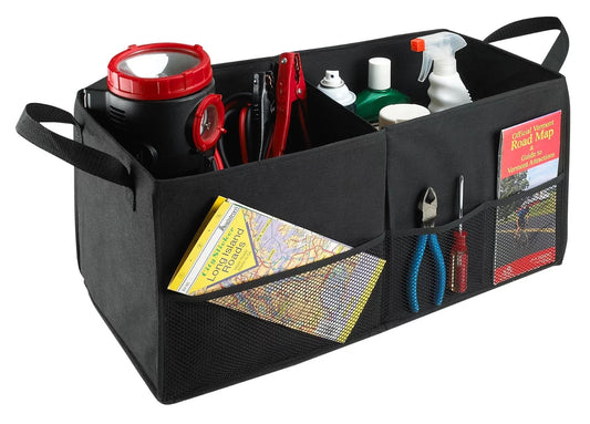 Fold Away Car Trunk Organizer, Black