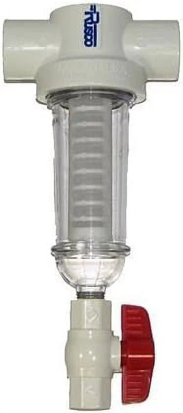 100 Mesh PVC Spin Down Sediment T-Style Water Filter