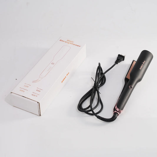 KNKA Pro Hair Straightener, Titanium Wide Flat Iron, Professional Hair Iron with 3D Floating Ceramic Tourmaline Coating Plate Irons for Thick Hair, Damage and Frizz Free