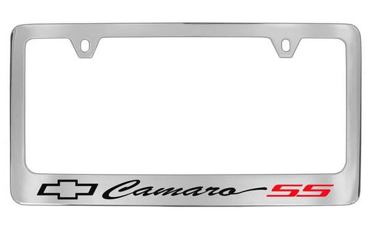 Chevrolet Camaro SS Chrome Plated Metal License Plate Frame Holder