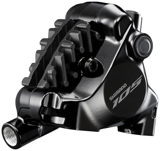 Shimano 105 BR-R7170 Road Hydraulic Disc Brake Caliper - Rear Flat Mount L03A Resin Pads with Fins