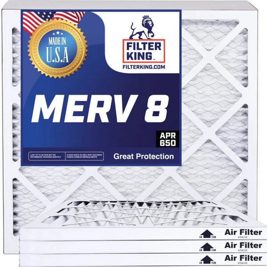 Filter King 17x43.5x1 Air Filter | 4-PACK | MERV 8 HVAC Pleated A/C Furnace Filters | MADE IN USA | Actual Size: 17 x 43.5 x .75