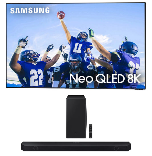 SAMSUNG QN75QN800CFXZA 75 Neo QLED 8K Smart TV with Dolby Atmos with a Samsung HW-Q800C 5.1.2ch Soundbar and Subwoofer with Dolby Atmos (2023)