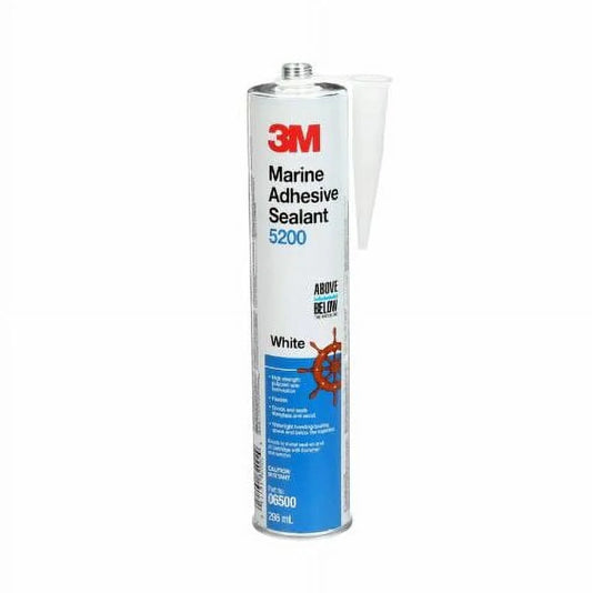3M Marine Adhesive Sealant 5200,, White, 295 mL, 1 Cartridge, Watertight Bonging/Sealing of Gelcoat