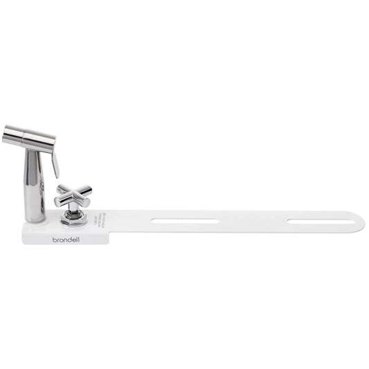 Brondell CleanSpa Luxury Hand-Held Bidet Sprayer and Holster with Integrated Shut off, White