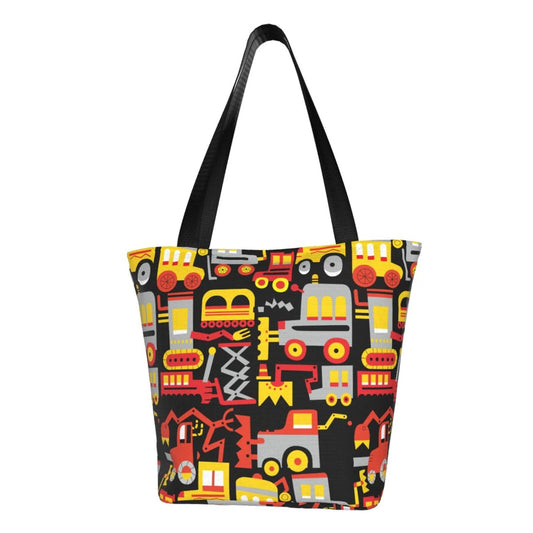 Kll Tote Bag For Women Cars Print Shopping Grocery Reusable Bags For Office School Shopping Travel