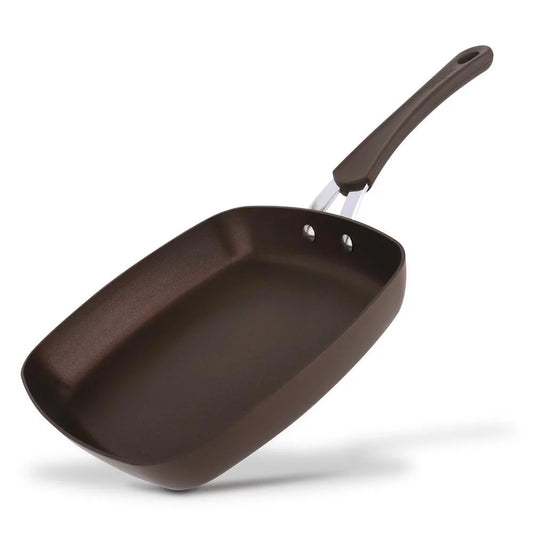 NutriChef 9.45'' Grill Pan Non-Stick High-Qualified Kitchen Cookware Safe for Gas, Electric