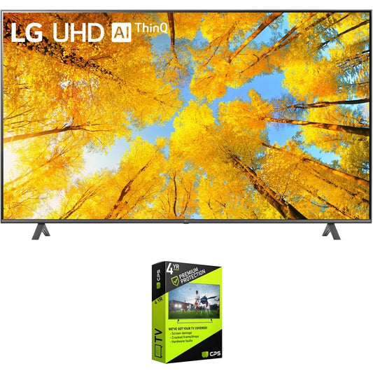 LG UQ7590PUD 86 Inch HDR 4K UHD Smart TV Bundle with 4 YR CPS Enhanced Protection Pack
