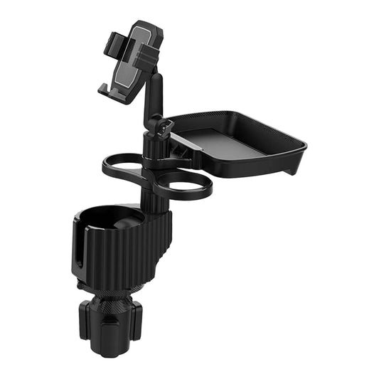 Cup Holder Expander for Car with Adjustable Base, Durable, with Double Cup Holder, Gadgets, Car Cup Holder Tray Cup Holder Phone Mount for Car gray