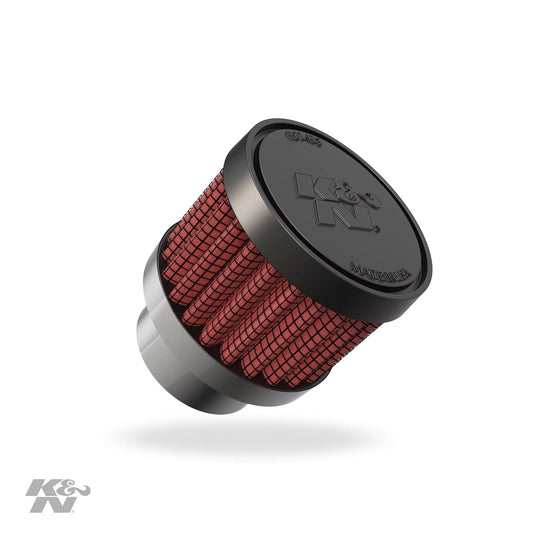 K&N Vent Air Filter / Breather: Washable and Reusable: 0.75 in (19 mm) Flange ID; 1.125 in (29 mm) Height; 1.375 in (35 mm) Base; 1.375 in (35 mm) Top , 62-1560