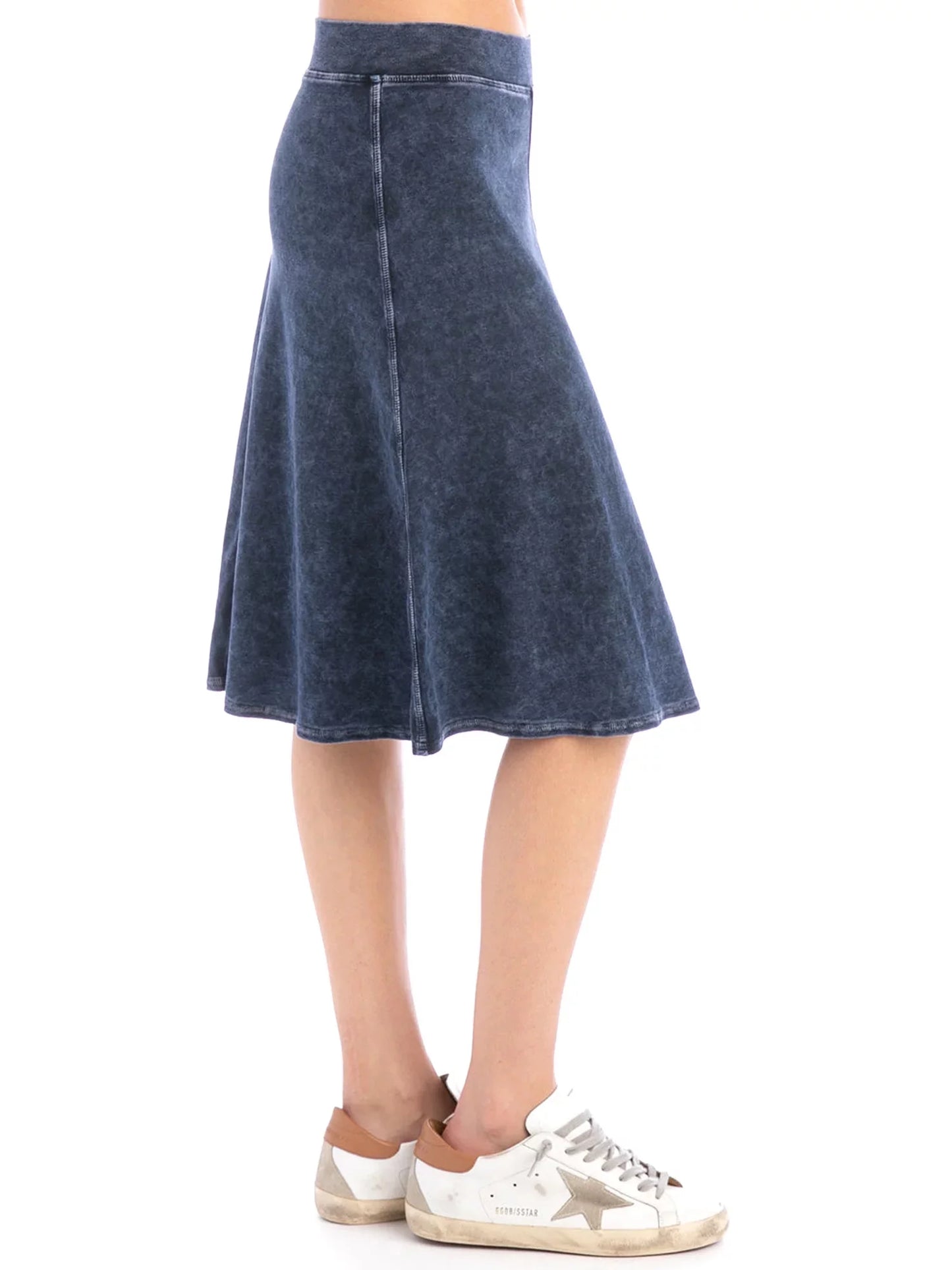 Hardtail Flat Waist Knee Skirt B-145