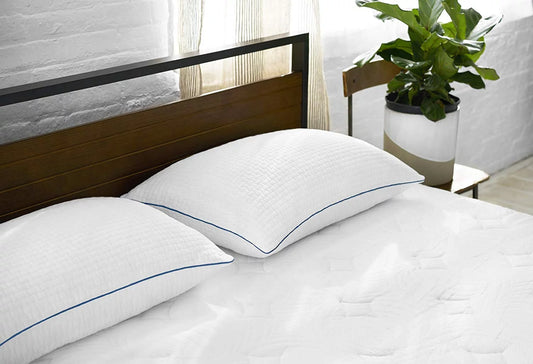 Sleep Innovations Premium Shredded Gel Memory Foam Pillows, Queen Size, Set of 2, 5-year Warranty