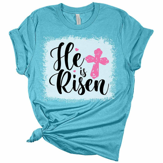 He Is Risen Easter Shirts For Women Bella Graphic Tee