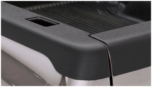 Bushwacker by RealTruck Ultimate BedRail Caps - SmoothBack w/ Stake Holes|2-Pc Set, Black, Smooth|58510|Compatible with 2002-2008 Dodge Ram 1500; 2003-2009 Ram 2500, 3500 Fleetside w/ 8' Bed