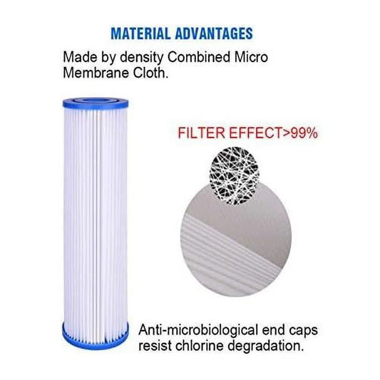 Compatible With EQ-304-20 And EQ-PFC.35 Whole House Water Filters Pre Filters And Sub Micron Post Filters (4)