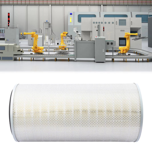 Dust Collector Filter Cartridge Dust Fine Particles Filtration Catcher 20-40μm (White)