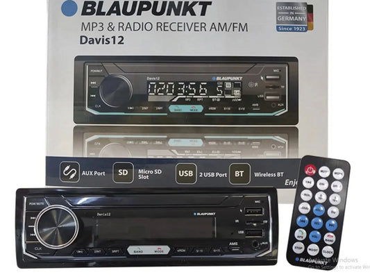 New Blaupunkt Davis12 1 DIN Multimedia Reveiver with Bluetooth, USB,  SD and Aux Inputs