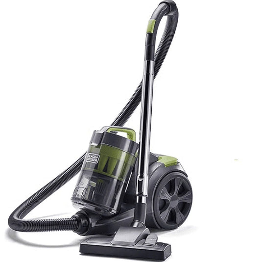 Pre-Owned BLACK+DECKER Bagless Canister Multi-Cyclonic BDXCAV217G Vacuum Only - Gray/Green (Fair)