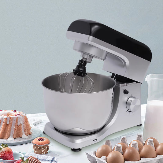 Miumaeov Electric Stand Mixer, 8 Speed 1000W Motor Bread Dough Mixer, Tilt-Head Food Mixer With Dough Hook, Beater, Whisk, Splash Guard, Standing Mixer for Cake Bread Pizza Making