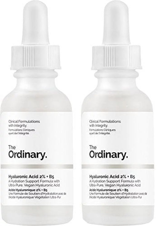 2 Packs of The Ordinary Hyaluronic Acid 2% + B5 30ml